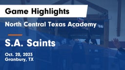 North Central Texas Academy vs S.A. Saints Game Highlights - Oct. 20, 2023