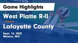 West Platte R-II  vs Lafayette County  Game Highlights - Sept. 14, 2020