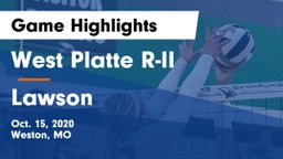 West Platte R-II  vs Lawson  Game Highlights - Oct. 15, 2020