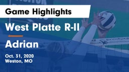 West Platte R-II  vs Adrian  Game Highlights - Oct. 31, 2020