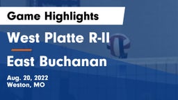 West Platte R-II  vs East Buchanan  Game Highlights - Aug. 20, 2022
