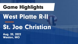 West Platte R-II  vs St. Joe Christian Game Highlights - Aug. 20, 2022