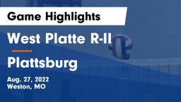 West Platte R-II  vs Plattsburg  Game Highlights - Aug. 27, 2022