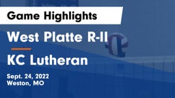 West Platte R-II  vs KC Lutheran Game Highlights - Sept. 24, 2022