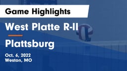 West Platte R-II  vs Plattsburg  Game Highlights - Oct. 6, 2022