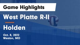 West Platte R-II  vs Holden  Game Highlights - Oct. 8, 2022