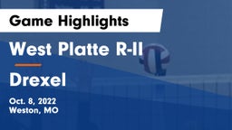 West Platte R-II  vs Drexel  Game Highlights - Oct. 8, 2022