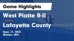 West Platte R-II  vs Lafayette County  Game Highlights - Sept. 11, 2023