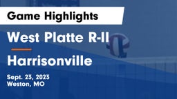 West Platte R-II  vs Harrisonville  Game Highlights - Sept. 23, 2023