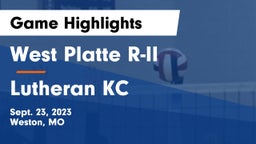 West Platte R-II  vs Lutheran KC Game Highlights - Sept. 23, 2023