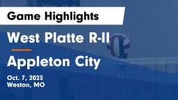 West Platte R-II  vs Appleton City  Game Highlights - Oct. 7, 2023