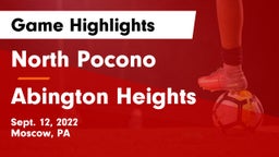North Pocono  vs Abington Heights  Game Highlights - Sept. 12, 2022