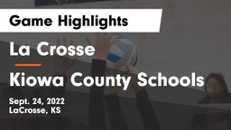 La Crosse  vs Kiowa County Schools Game Highlights - Sept. 24, 2022