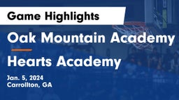 Oak Mountain Academy vs Hearts Academy Game Highlights - Jan. 5, 2024
