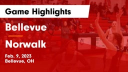 Bellevue  vs Norwalk  Game Highlights - Feb. 9, 2023