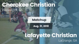 Matchup: Cherokee Christian H vs. Lafayette Christian  2018