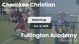 Matchup: Cherokee Christian H vs. Fullington Academy 2018