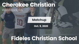 Matchup: Cherokee Christian H vs. Fideles Christian School 2020