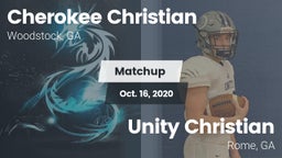 Matchup: Cherokee Christian H vs. Unity Christian  2020