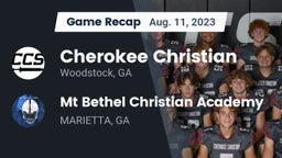 Recap: Cherokee Christian  vs. Mt Bethel Christian Academy 2023