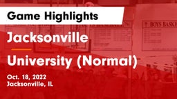 Jacksonville  vs University (Normal)  Game Highlights - Oct. 18, 2022
