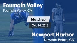 Matchup: Fountain Valley vs. Newport Harbor  2016