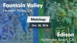 Matchup: Fountain Valley vs. Edison  2016