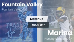 Matchup: Fountain Valley vs. Marina  2017