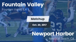 Matchup: Fountain Valley vs. Newport Harbor  2017