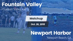 Matchup: Fountain Valley vs. Newport Harbor  2018