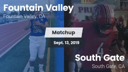 Matchup: Fountain Valley vs. South Gate  2019