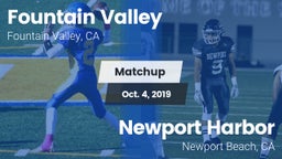 Matchup: Fountain Valley vs. Newport Harbor  2019