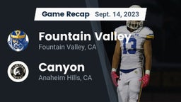 Recap: Fountain Valley  vs. Canyon  2023