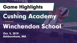 Cushing Academy  vs Winchendon School Game Highlights - Oct. 5, 2019