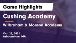 Cushing Academy  vs Wilbraham & Monson Academy  Game Highlights - Oct. 23, 2021