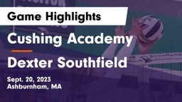 Cushing Academy  vs Dexter Southfield  Game Highlights - Sept. 20, 2023