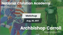 Matchup: National Christian A vs. Archbishop Carroll  2017