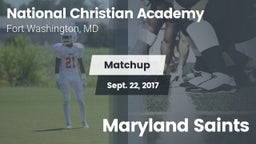 Matchup: National Christian A vs. Maryland Saints 2017