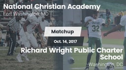 Matchup: National Christian A vs. Richard Wright Public Charter School  2017