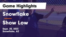 Snowflake  vs Show Low  Game Highlights - Sept. 20, 2023