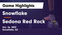 Snowflake  vs Sedona Red Rock  Game Highlights - Oct. 26, 2023