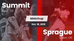 Matchup: Summit  vs. Sprague  2019