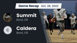 Recap: Summit  vs. Caldera  2022