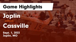 Joplin  vs Cassville  Game Highlights - Sept. 1, 2022