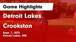 Detroit Lakes  vs Crookston  Game Highlights - Sept. 7, 2023