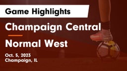 Champaign Central  vs Normal West Game Highlights - Oct. 5, 2023