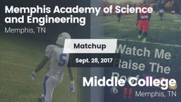 Matchup: Memphis Academy of S vs. Middle College  2017