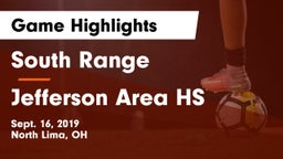 South Range vs Jefferson Area HS Game Highlights - Sept. 16, 2019