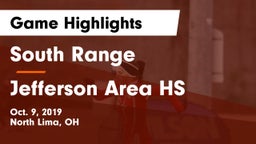 South Range vs Jefferson Area HS Game Highlights - Oct. 9, 2019