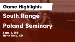 South Range vs Poland Seminary  Game Highlights - Sept. 1, 2021